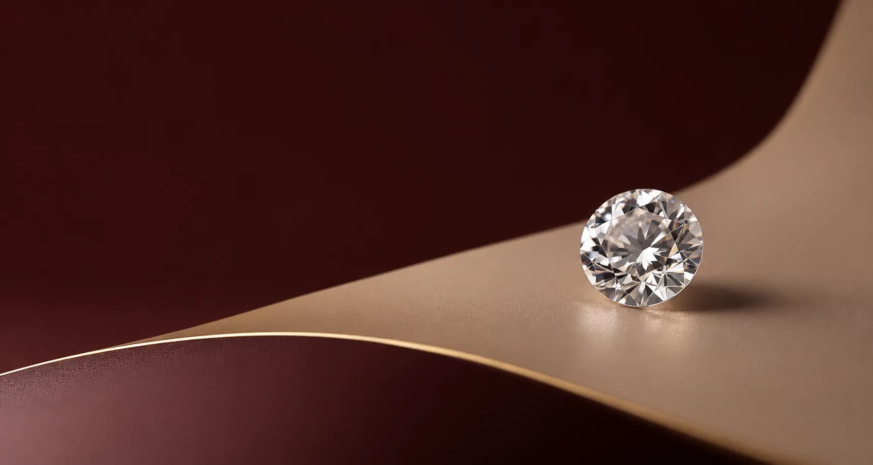 Editorial loose diamond visual representing a custom diamond ecommerce platform
